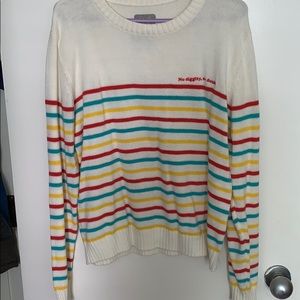 No Diggity No Doubt Striped Sweater 